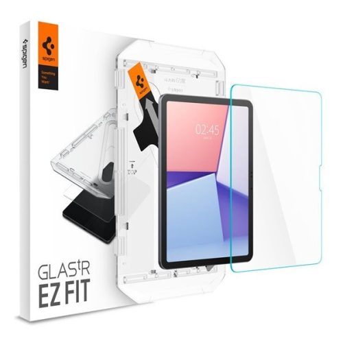 Apple iPad Air 11 (2024 / 2025), Kijelzővédő fólia, ütésálló fólia, Tempered Glass (edzett üveg), Spigen Ez Fit, Clear
